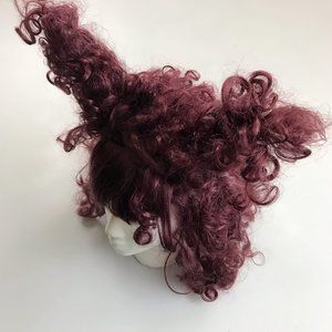 MARIO CHIDO STUDIOS Gothic Vampira Wig OS Burgundy w/Extras Halloween Costume